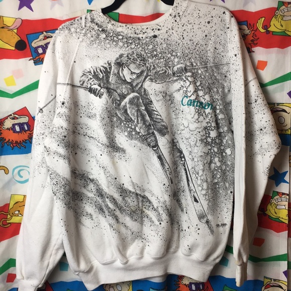 Vintage Other - Vintage Skier Graphic Crewneck Sweater